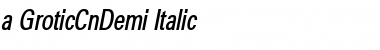 a_GroticCnDemi Italic Font