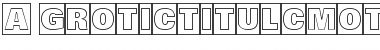 a_GroticTitulCmOtlHv Normal Font