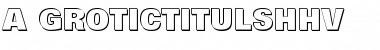 a_GroticTitulShHv Regular Font