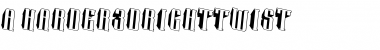 a_Harder3dTwR Regular Font