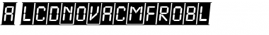 a_LCDNovaCmFrObl Regular Font