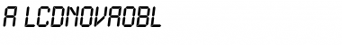 Download a_LCDNovaObl Font