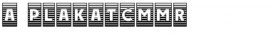 a_PlakatCmMr Regular Font