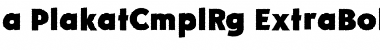 a_PlakatCmplRg ExtraBold Font