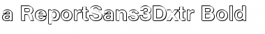 a_ReportSans3Dxtr Bold Font