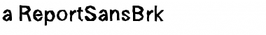 a_ReportSansBrk Regular Font