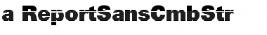 Download a_ReportSansCmbStr Font