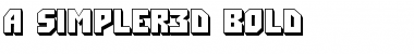 a_Simpler3D Bold Font