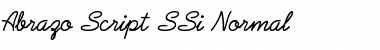 Abrazo Script SSi Normal Font