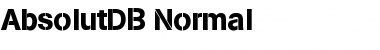 AbsolutDB Normal Font