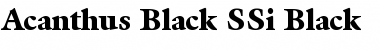 Acanthus Black SSi Black Font