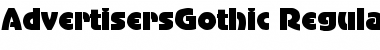 AdvertisersGothic DB Regular Font