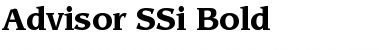 Advisor SSi Bold Font