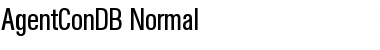 AgentConDB Normal Font