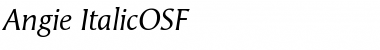 Angie ItalicOSF Font