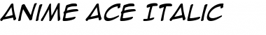 Anime Ace Italic Font