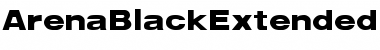 ArenaBlackExtended Regular Font