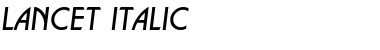 a_Lancet Italic Font