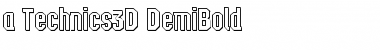 a_Technics3D DemiBold Font