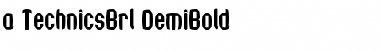 a_TechnicsBrl DemiBold Font