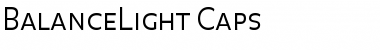 BalanceLight Caps Font