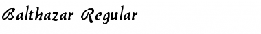 Balthazar Regular Font