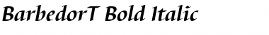 BarbedorT Bold Italic Font