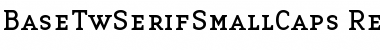 BaseTwSerifSmallCaps Regular Font