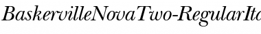 BaskervilleNovaTwo RegularItalic Font