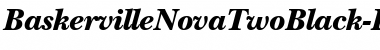 BaskervilleNovaTwoBlack RegularItalic Font