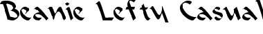 Beanie Lefty Casual Regular Font