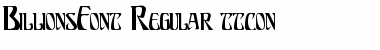 BillionsFont Regular Font