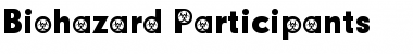 Biohazard Participants Regular Font