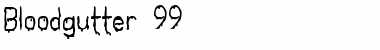 Bloodgutter 99 Regular Font