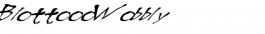 BlottoooWobbly Regular Font