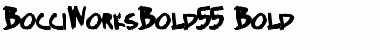 BocciWorksBold55 Bold Font