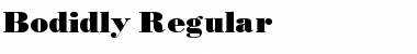 Bodidly Regular Font