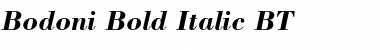 Bodoni Bold Italic Font