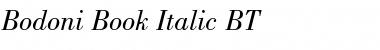 Bodoni Book Italic Font