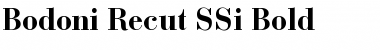 Bodoni Recut SSi Bold Font