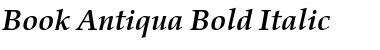 Book Antiqua Bold Italic Font