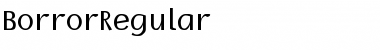 Download BorrorRegular Font