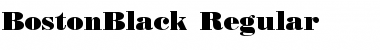 BostonBlack normal Font