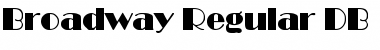 Broadway DB Regular Font