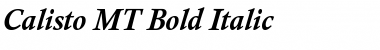 Calisto MT Bold Italic Font