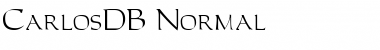 CarlosDB Normal Font