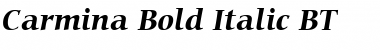 Carmina Md BT Bold Italic Font