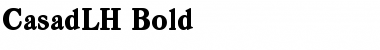 CasadLH Bold Font