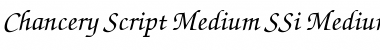 Chancery Script Medium SSi Medium Italic Font