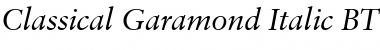 ClassGarmnd BT Italic Font